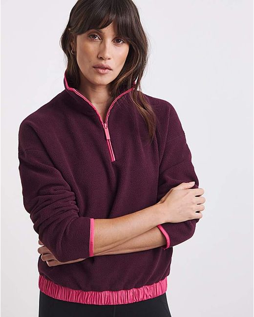 Sweaty Betty Purple Mallow 1/2 Zip Pullover