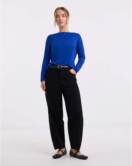 Simply Be Blue 2 Pack V Back Tops