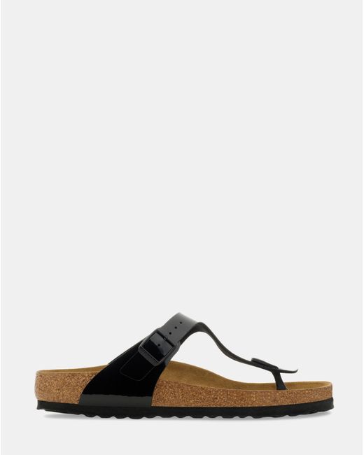 Birkenstock Black Gizeh Patent Sandals