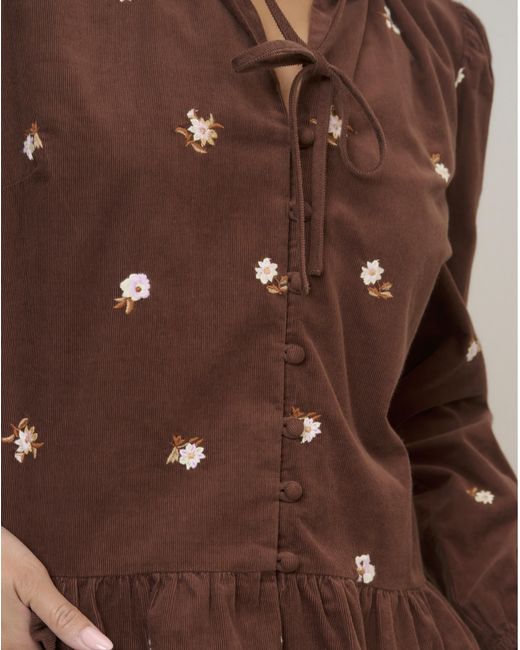 Nobody's Child Brown Nc Blanchett Cord Top