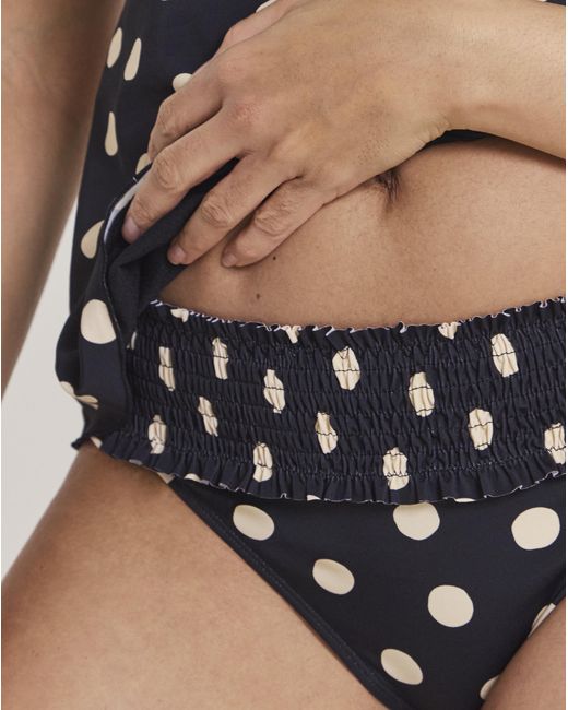 Simply Be Black Classic Printed Bikini Bottoms
