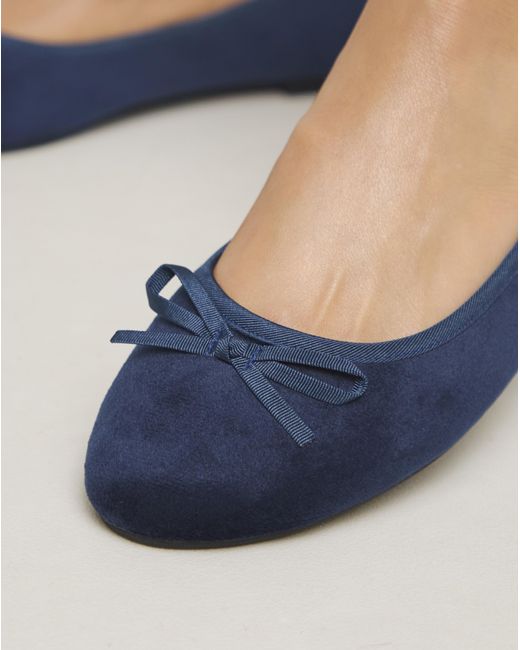 JD Williams Gray Soft Ballerina Slipper Ex Wide Fit