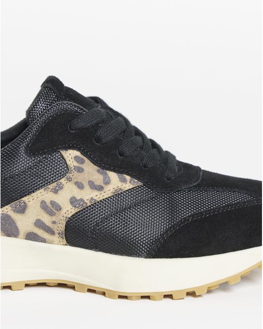 Simply Be Blue Retro Runner Trainer Ex Wide Fit