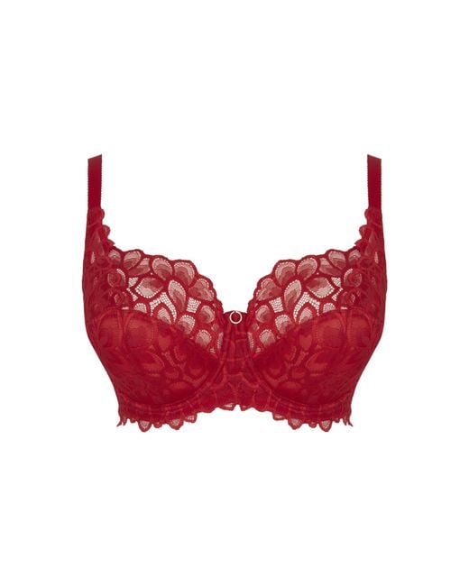 Panache Red Allure Full Cup Bra