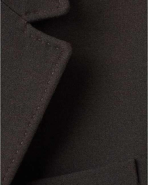 Mango Blue Straight-Fit Suit Blazer