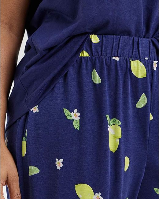 Pretty Secrets Blue Value Lemon Pyjama Set