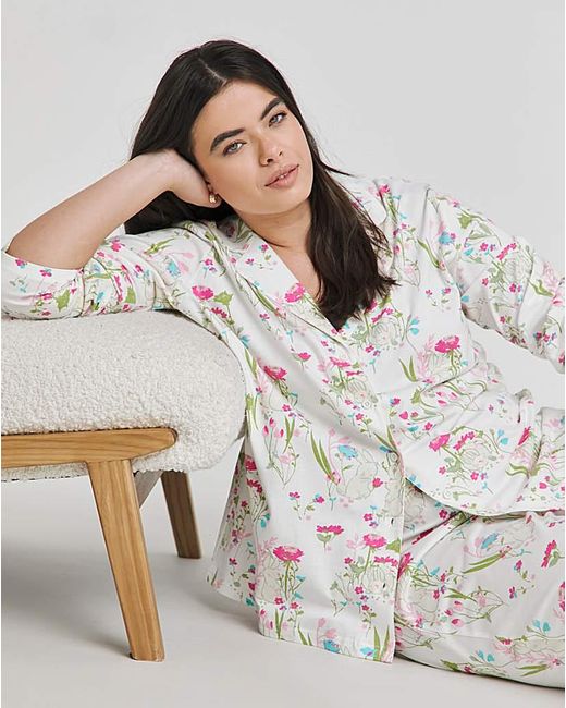Pretty Secrets White Spring Button Through Pj