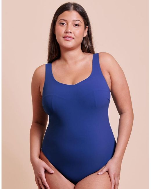 Curvy Kate Blue Deep Dive Non-Wired Swimsuit