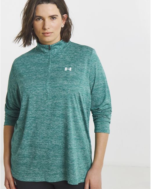 Under Armour Blue Tech 1/2 Zip Twist Top