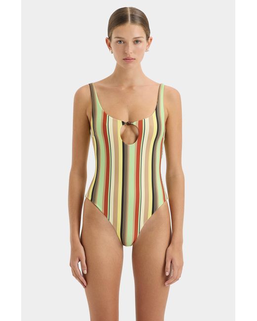 Sir Multicolor Poolside Beaded One Piece