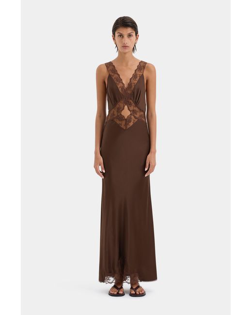 Sir Brown Aries Cut Out Gown