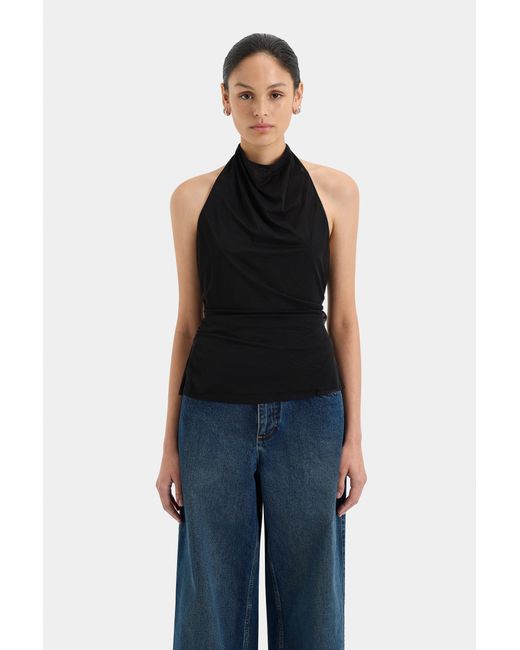Sir Blue Jacques Mesh Halter Top