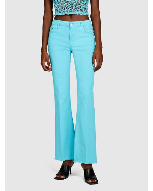 Sisley Blue Colored Flared Fit Jeans