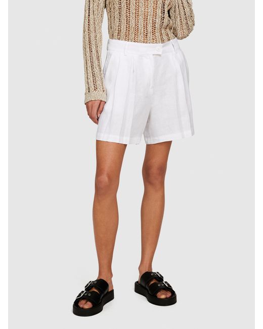 Sisley Natural 100% Linen Shorts