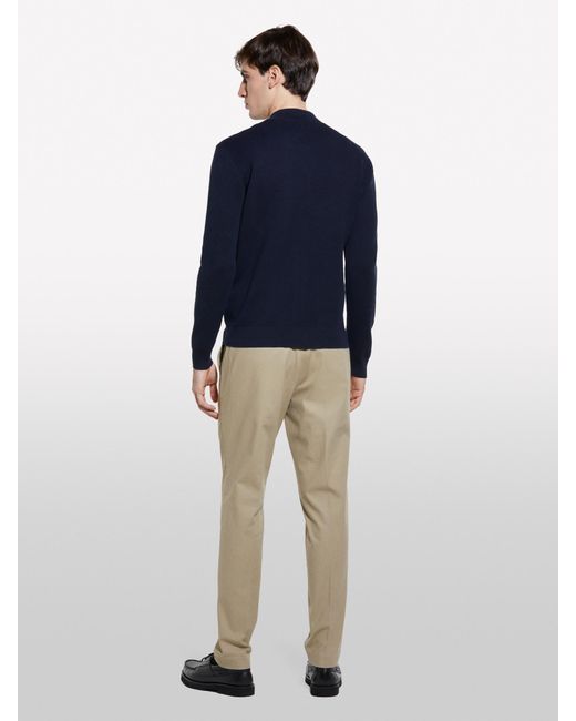 Sisley Dunkelblauer Cardigan Mit Reißverschluss, Mann, Größe in Blue für Herren