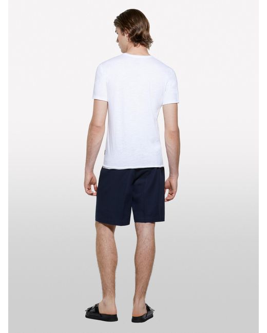 Bermuda Regular Fit Blu Scuro di Sisley in White da Uomo