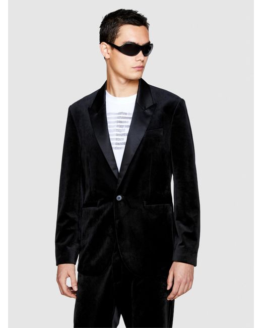 Sisley Black Velvet Jacket for men