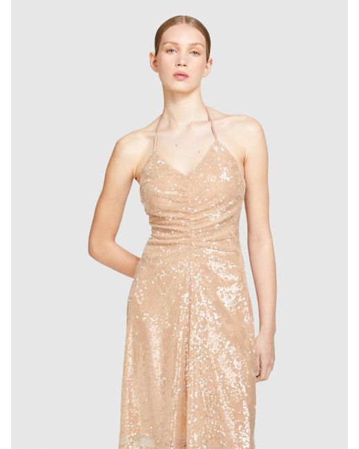 Sisley Natural Sequined Dress