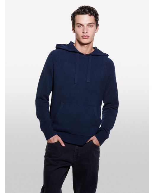 Sisley Blue Dark Knit Sweatshirt, , Dark for men