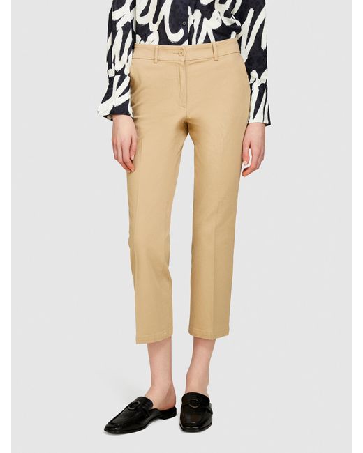Sisley White Cropped Trousers