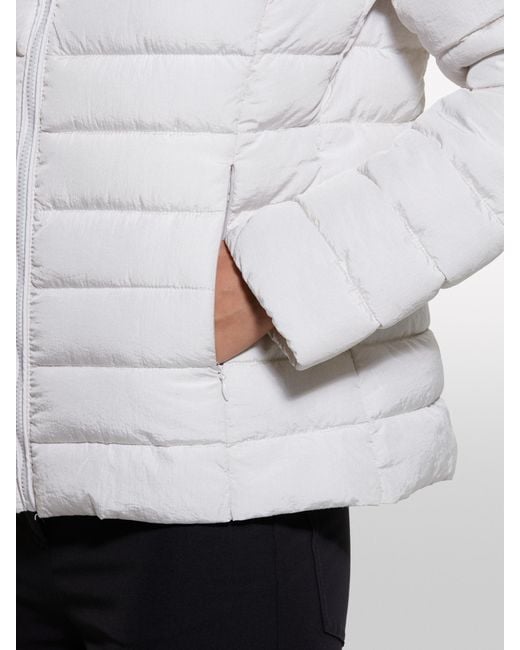 Sisley White Padded Jacket With Hood