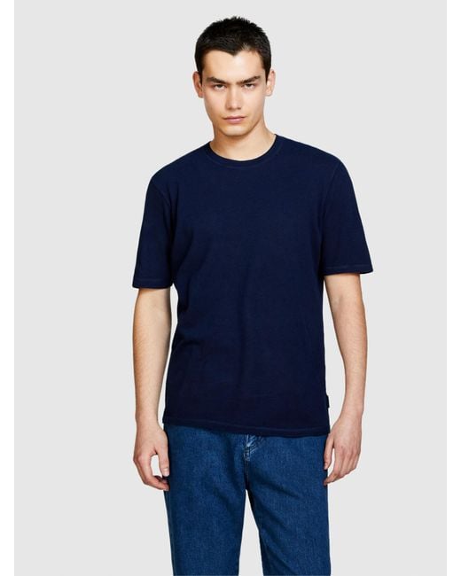 Sisley Piquét-t-shirt in Blue für Herren
