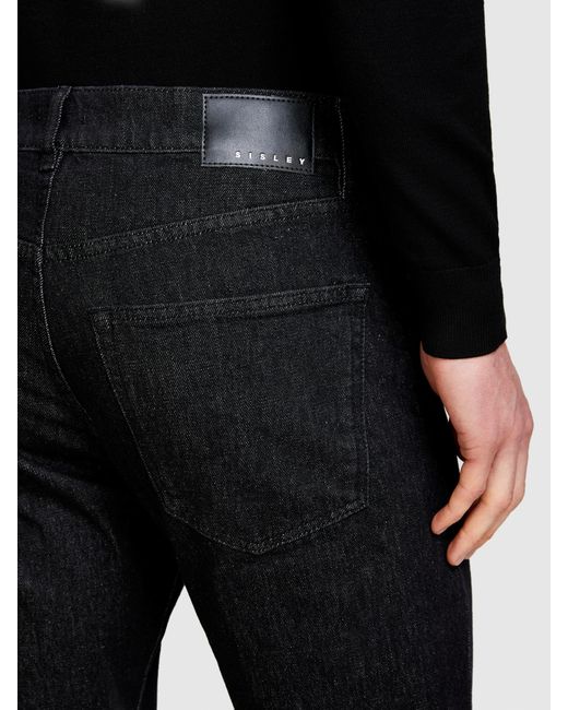 Sisley Black San Francisco Regular Fit Jeans for men