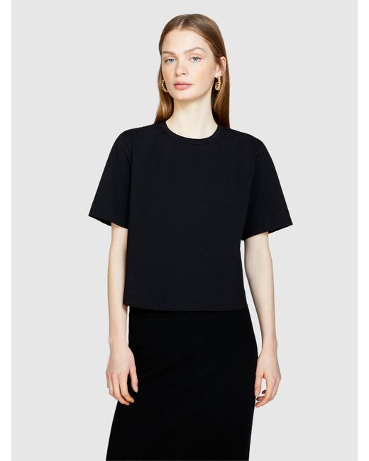 T-shirt Boxy Fit di Sisley in Black