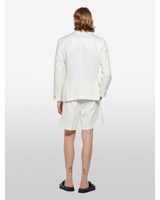 Bermuda Regular Fit Bianco Panna di Sisley in White da Uomo