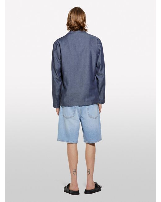 Bermuda Di Jeans Chiaro di Sisley in Blue da Uomo