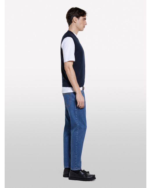 Sisley Blaue Jeans Style 76 Carrot Fit, Mann, Größe in Blue für Herren