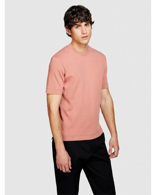 Sisley Multicolor Solid Color T-shirt for men