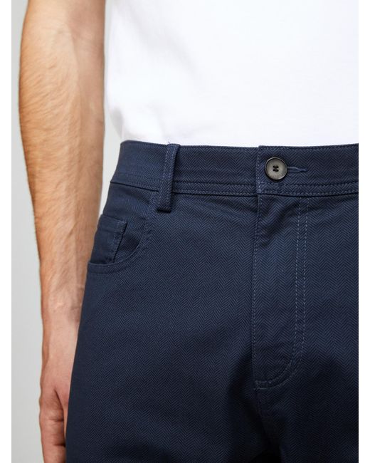 Sisley Blue Regular Fit Trousers for men