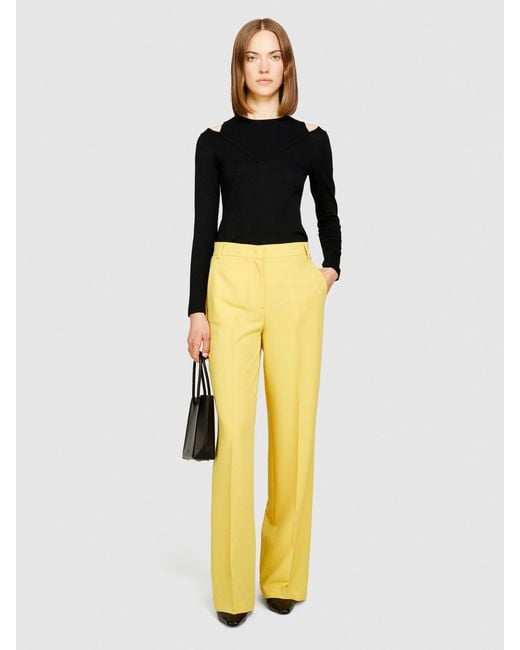 Sisley Yellow Hose Flare Fit