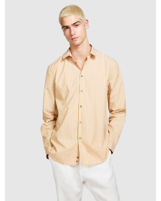 Sisley White Striped Shirt for men