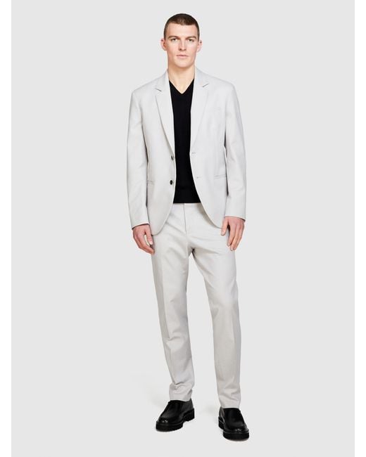 Sisley White Formal Blazer for men