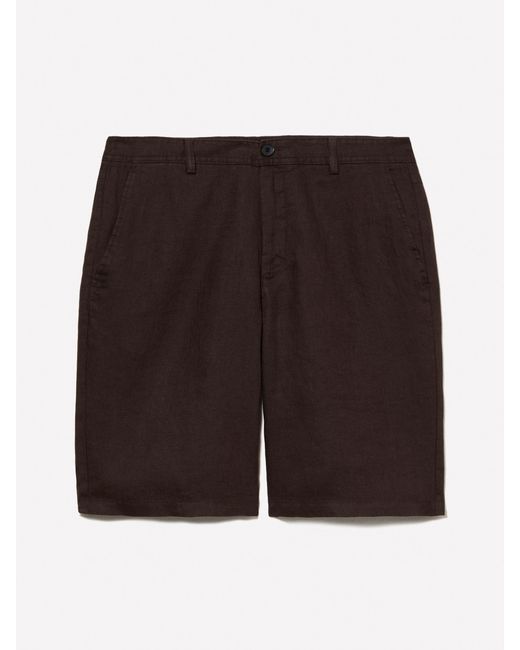 Bermuda Marrone Scuro 100% Lino di Sisley in Red da Uomo