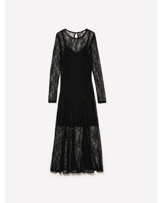 Sisley Black Midi Dress