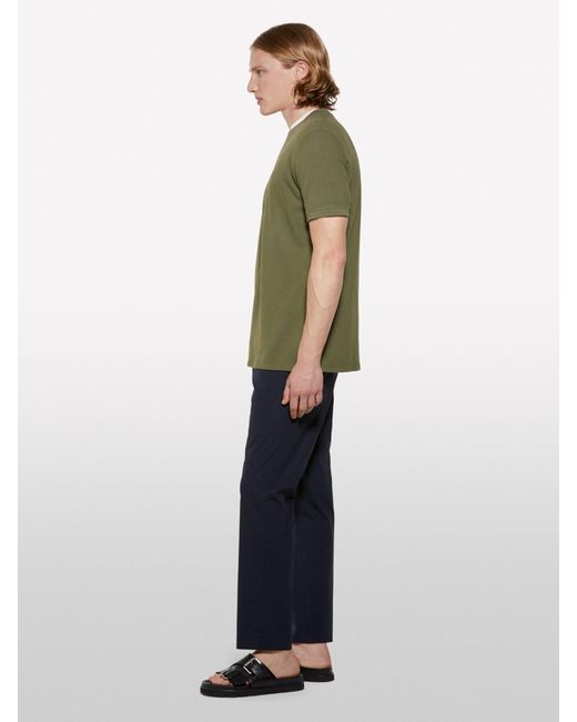 T-shirt Verde Militare A Maniche Corte di Sisley in Multicolor da Uomo