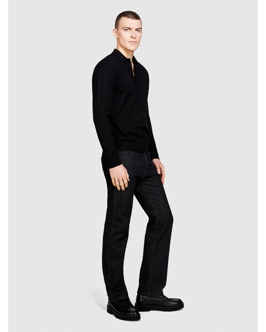 Jeans San Francisco Regular Fit di Sisley in Black da Uomo