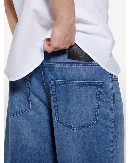 Bermuda Di Jeans Scuro di Sisley in White da Uomo