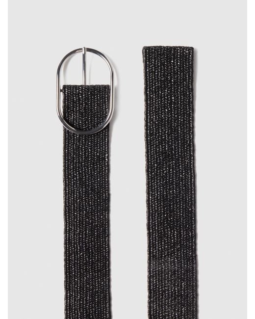 Cintura Elastica Intrecciata di Sisley in Black