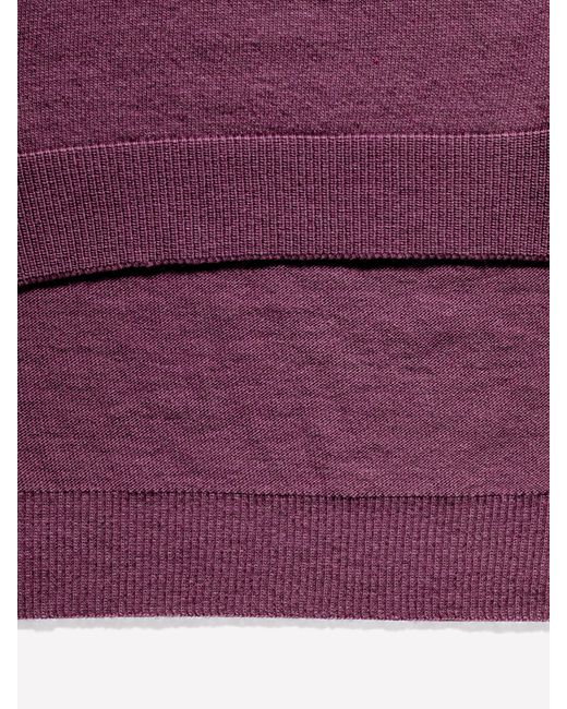 Sisley Purple Knit Scarf