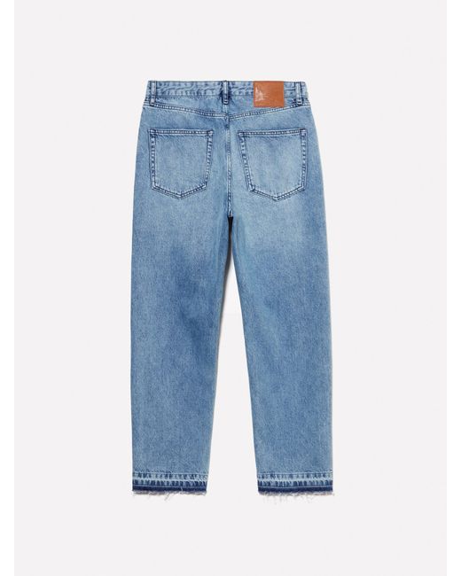 Sisley Jeans Regular Fit Blau Mit Ausgefranstem Rand, Mann, Größe in Blue für Herren