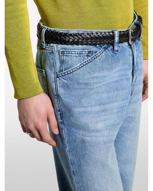 Sisley Jeans Regular Fit Blau Mit Ausgefranstem Rand, Mann, Größe in Blue für Herren