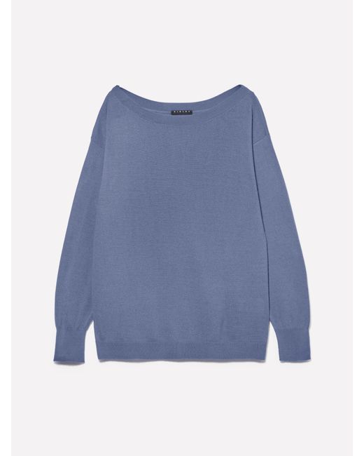 Sisley Blue Boat Neck Sweater