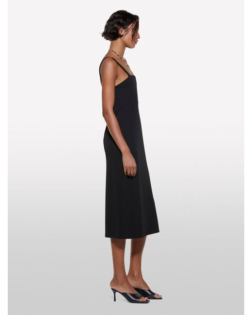 Sisley Blue Schwarzes Kleid Mit Bullauge, Frau, Größe