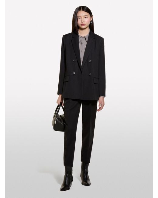 Sisley Black Double-Breasted Blazer