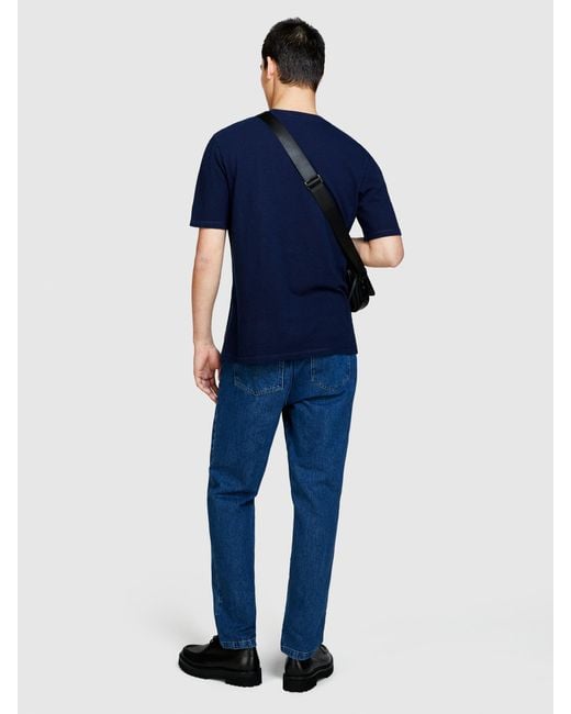 Sisley Piquét-t-shirt in Blue für Herren