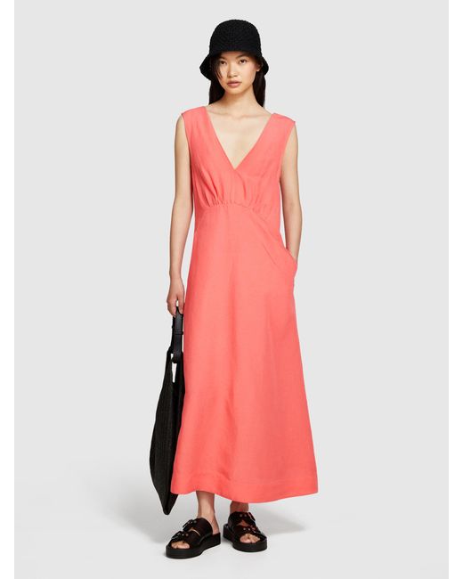 Sisley Pink Long Sleeveless Dress